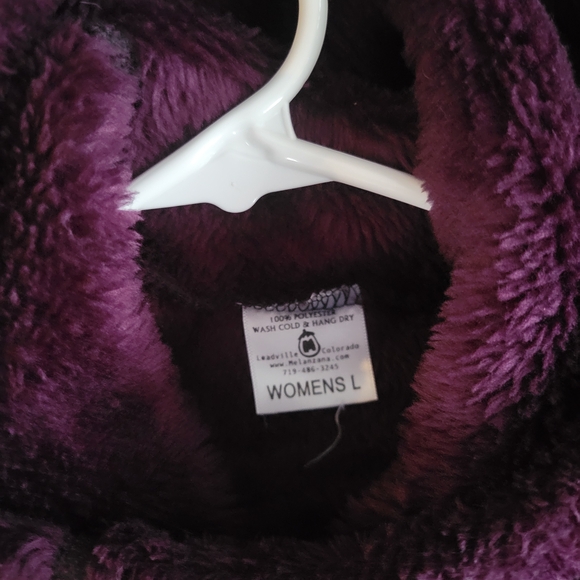 Melanzana Deep Purple Women's Cowl Neck Sweater - Picture 2 of 2